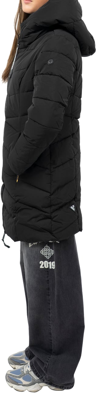 Khujo Dier Winterjas Zwart