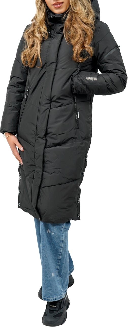 Khujo Sonje6 Winterjas Zwart