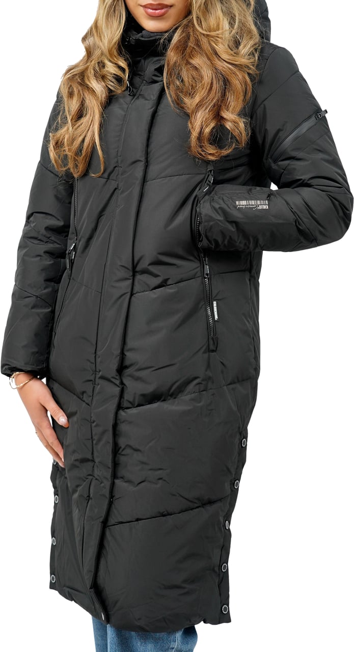 Khujo Sonje6 Winterjas Zwart