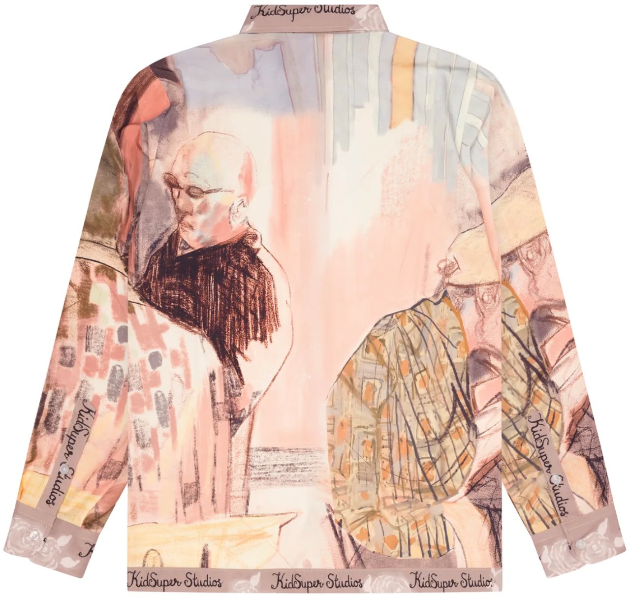 KidSuper Dominos Printed Button Up Shirt Multi Divers