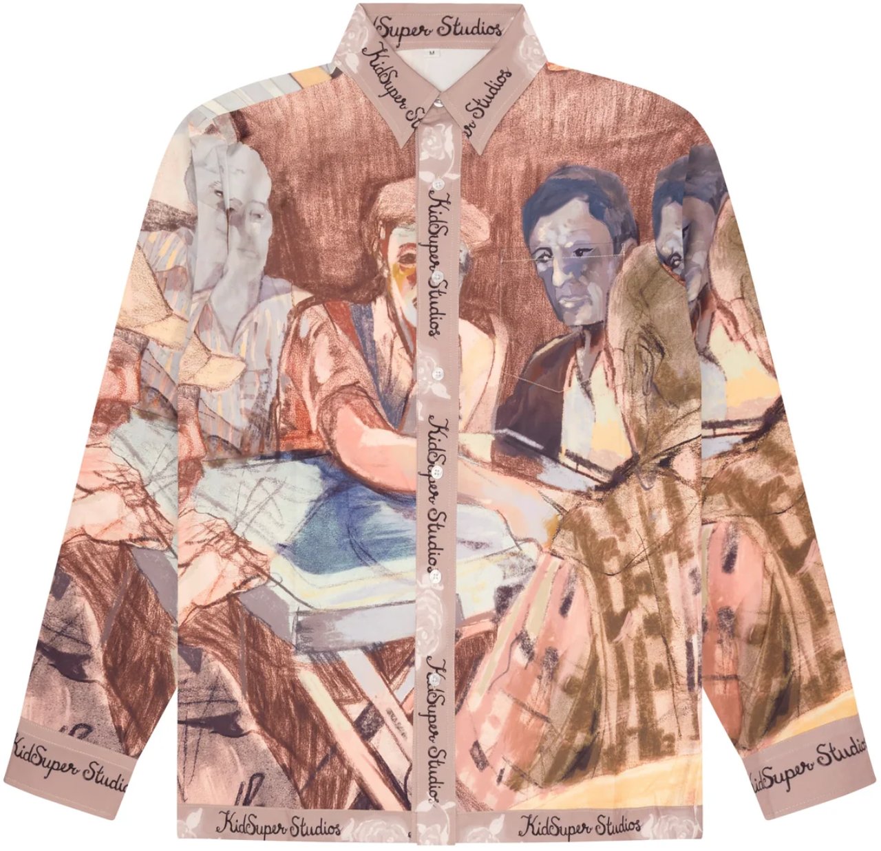 KidSuper Dominos Printed Button Up Shirt Multi Divers