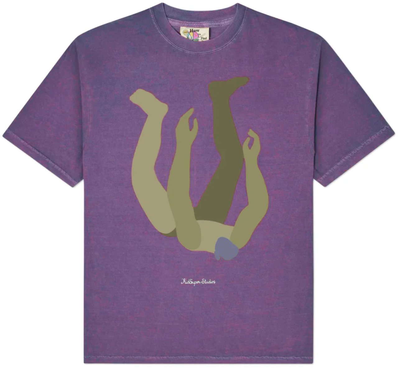 KidSuper Falling Guy Tee Plum Divers
