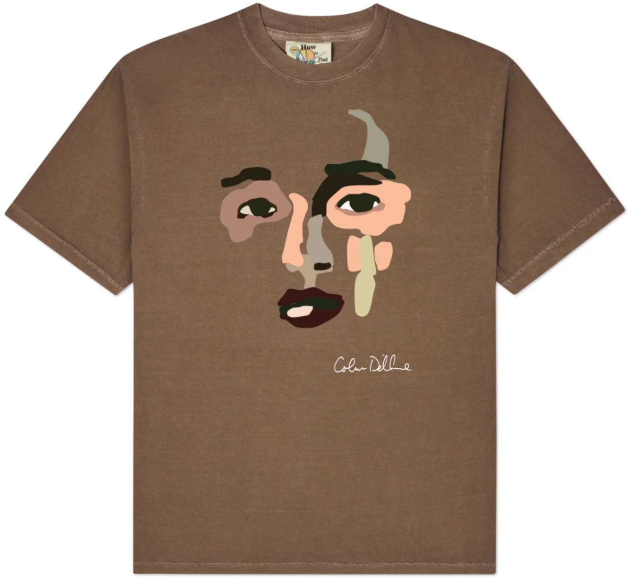 KidSuper Shaped Face Tee Espresso Divers