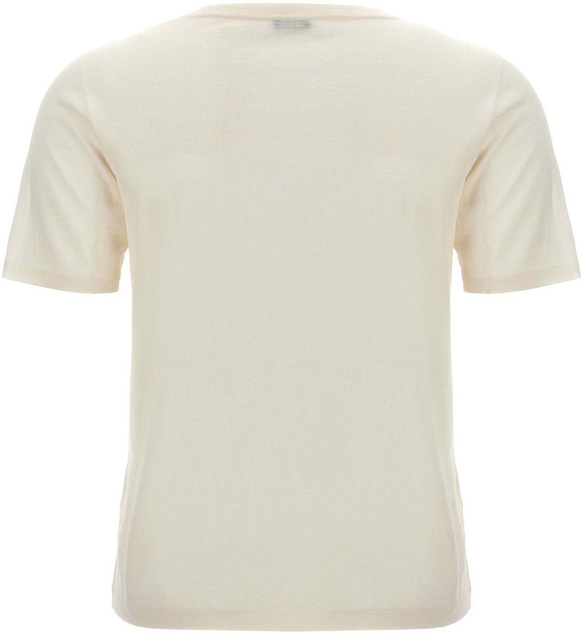 Kiton White Cashmere T-Shirt Wit