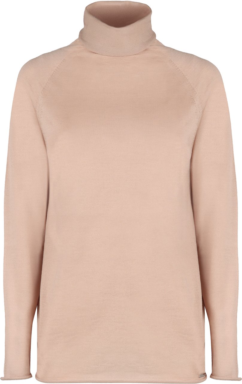Kiton Cashmere turtleneck sweater Roze