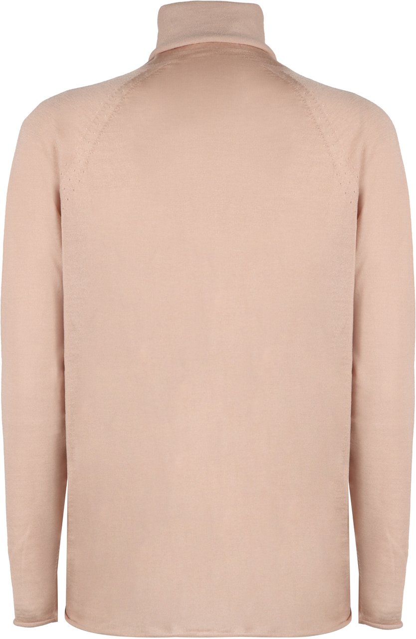 Kiton Cashmere turtleneck sweater Roze