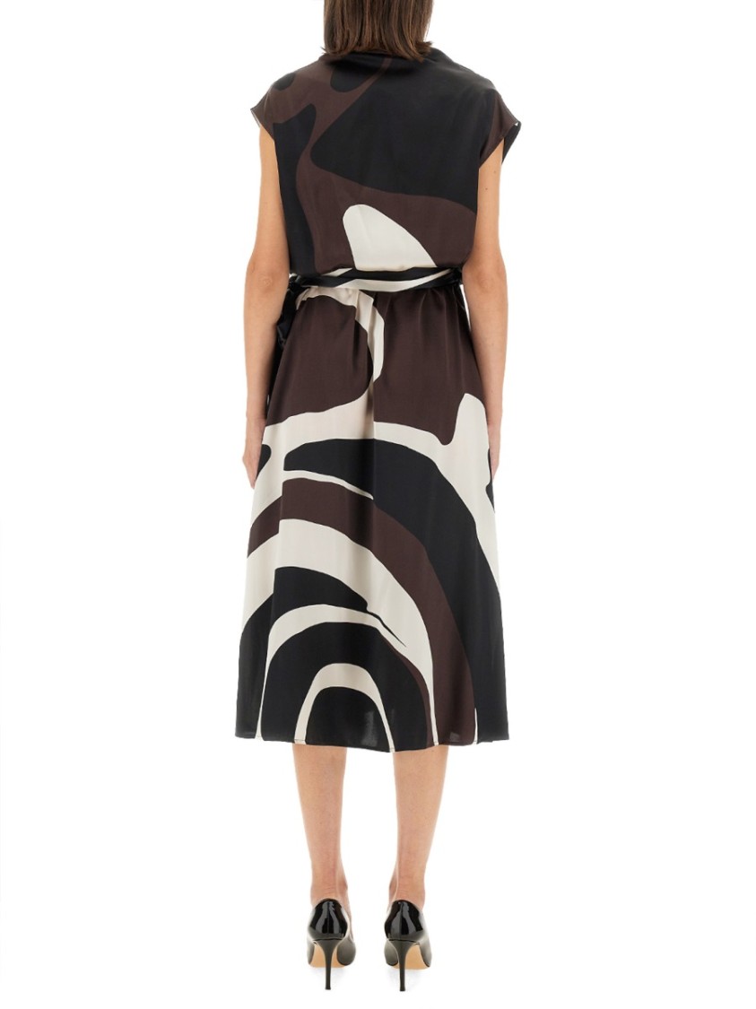 Kiton Dress With Print Bruin