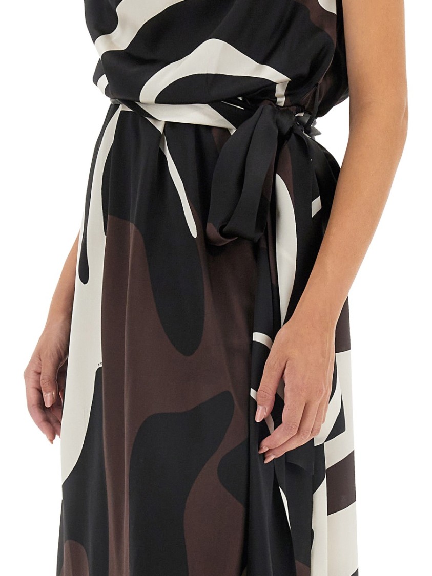 Kiton Dress With Print Bruin