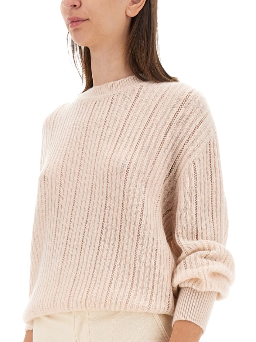Kiton Ribbed Cashmere Neutraal