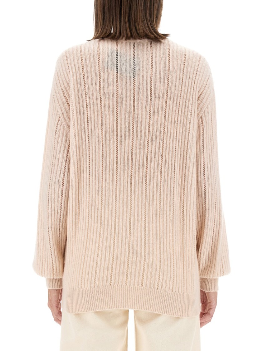 Kiton Ribbed Cashmere Neutraal