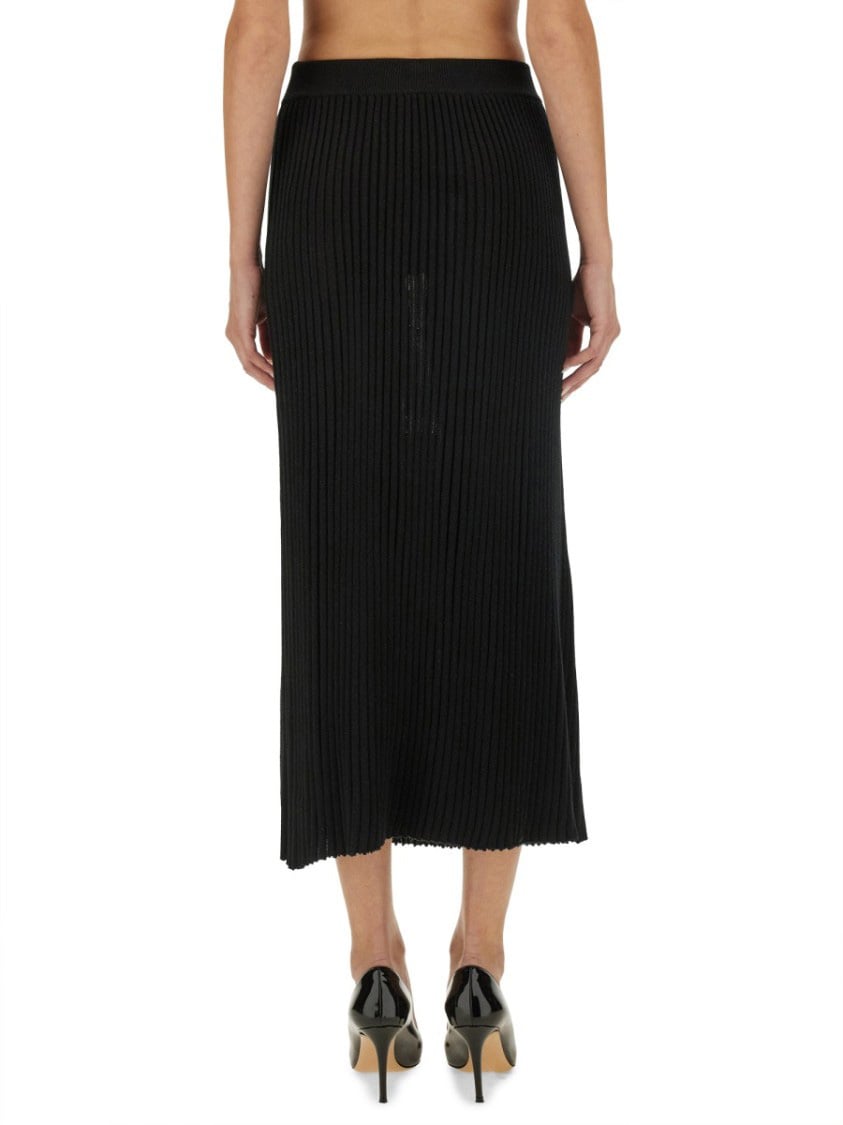 Kiton Knit Skirt Zwart
