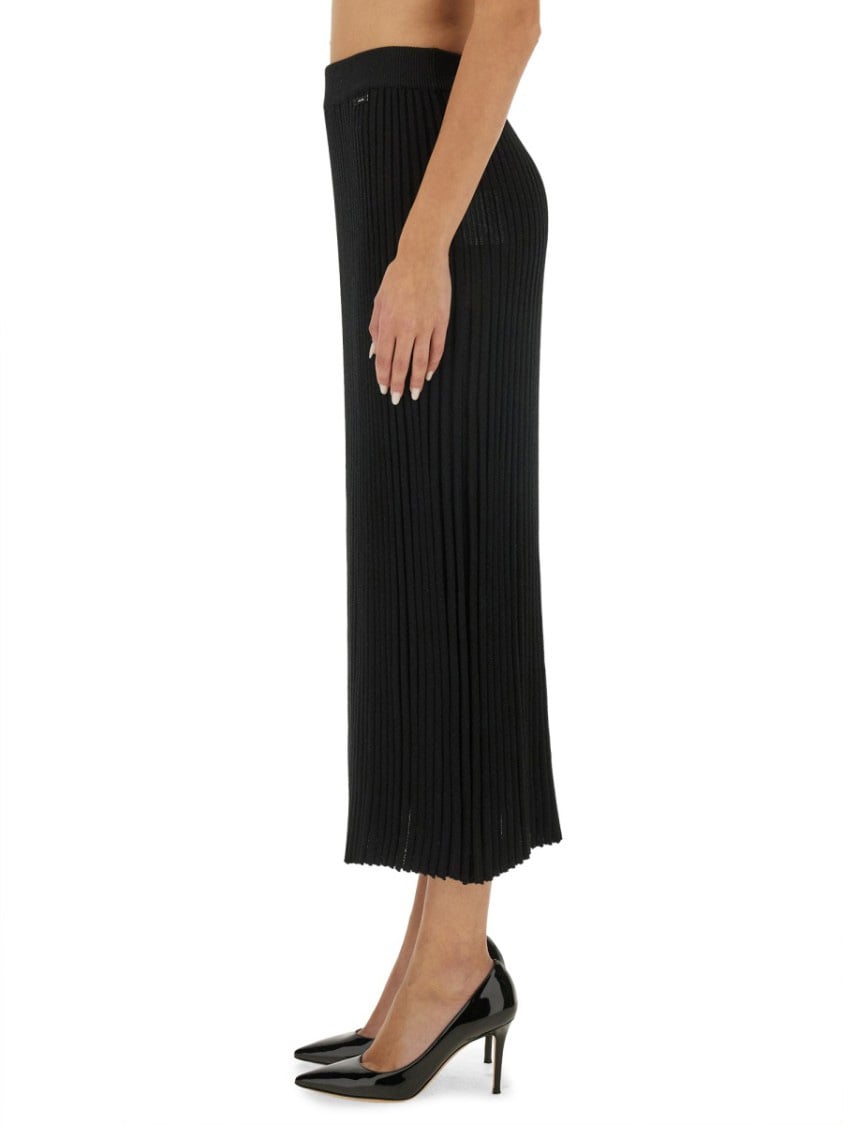 Kiton Knit Skirt Zwart