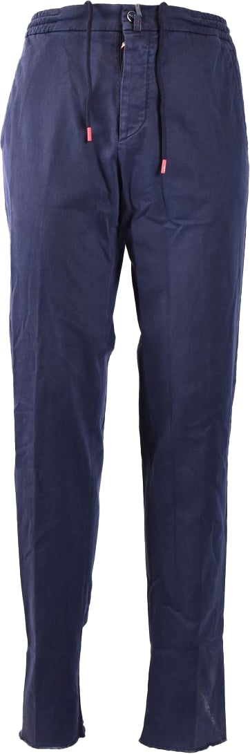 Kiton Trousers Blue Blauw
