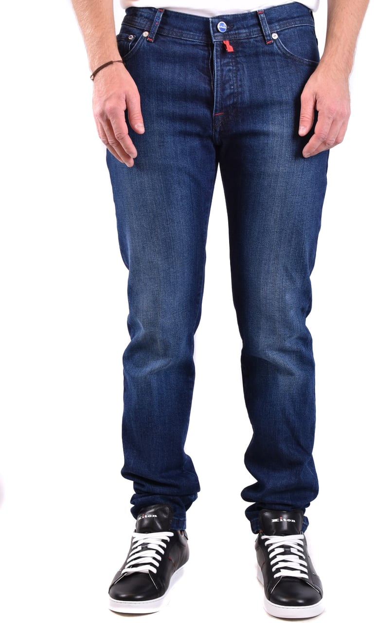 Kiton Jeans Blue Blauw