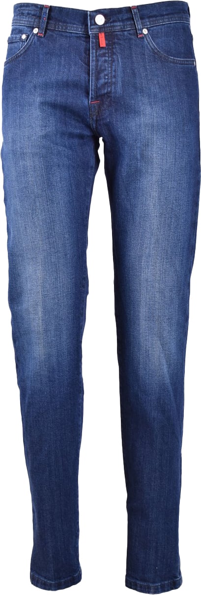 Kiton Jeans Blue Blauw