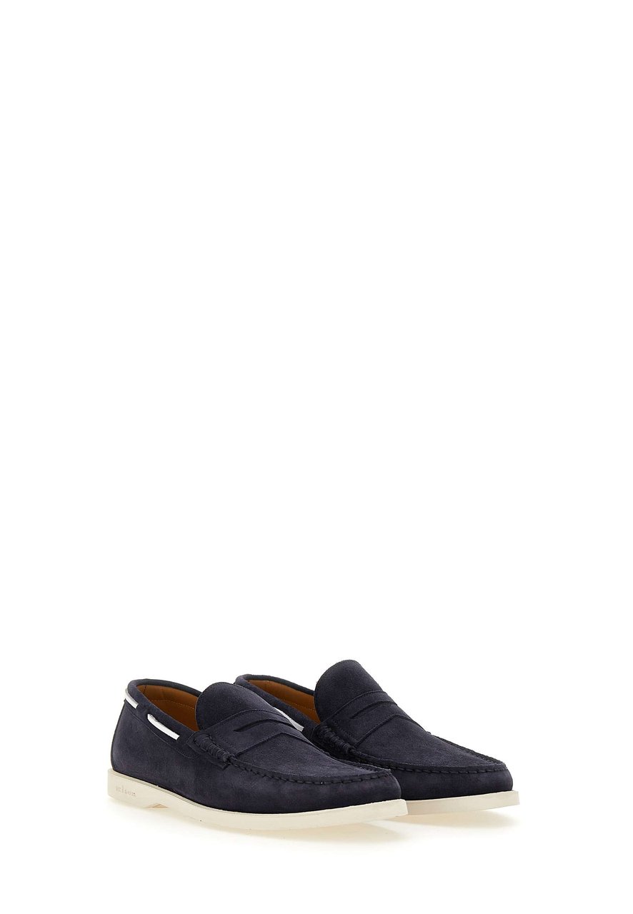 Kiton Flat Shoes Blue Blauw