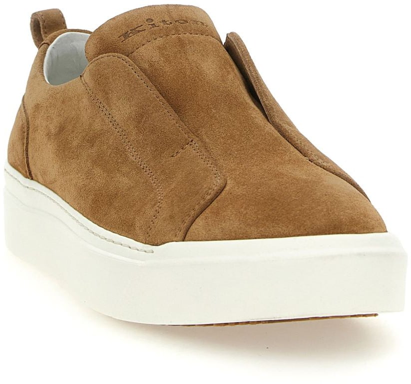 Kiton Flat Shoes Brown Bruin