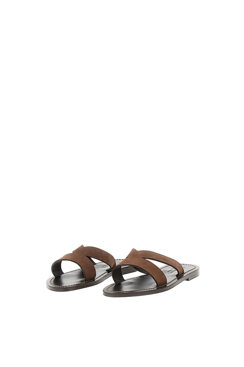 K.Jacques Kalomira Flat Slides Bruin