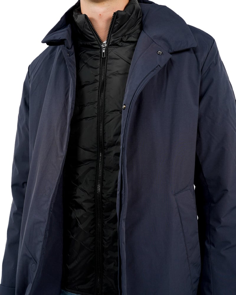 Krakatau Bleriot Qm549 Trenchcoat Blauw