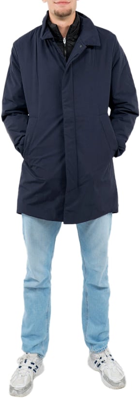 Krakatau Bleriot Qm549 Trenchcoat Blauw