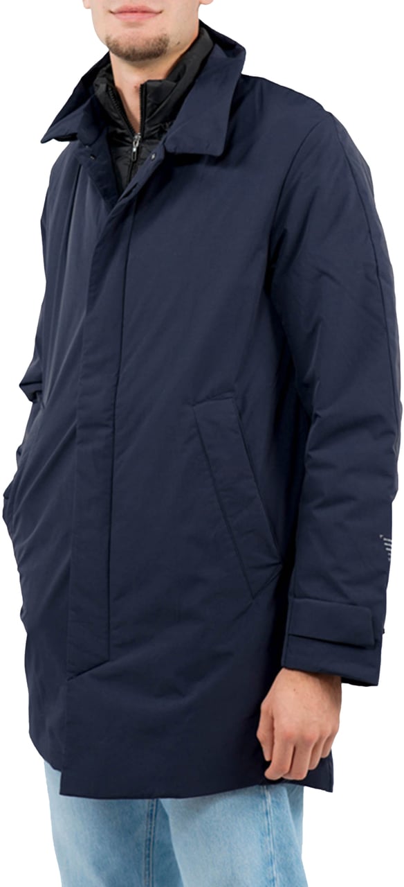 Krakatau Bleriot Qm549 Trenchcoat Blauw