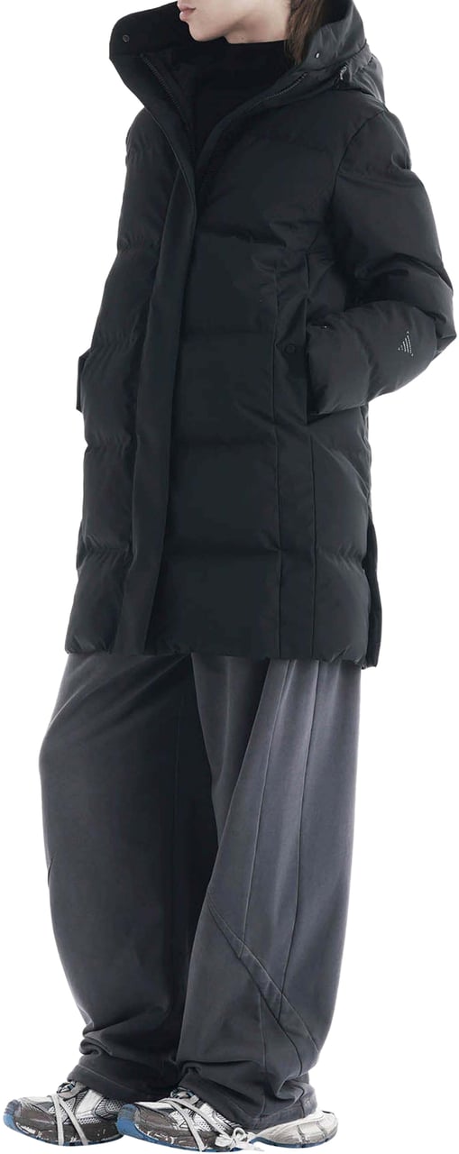 Krakatau Cassini Quilted Parka Qw539 Zwart