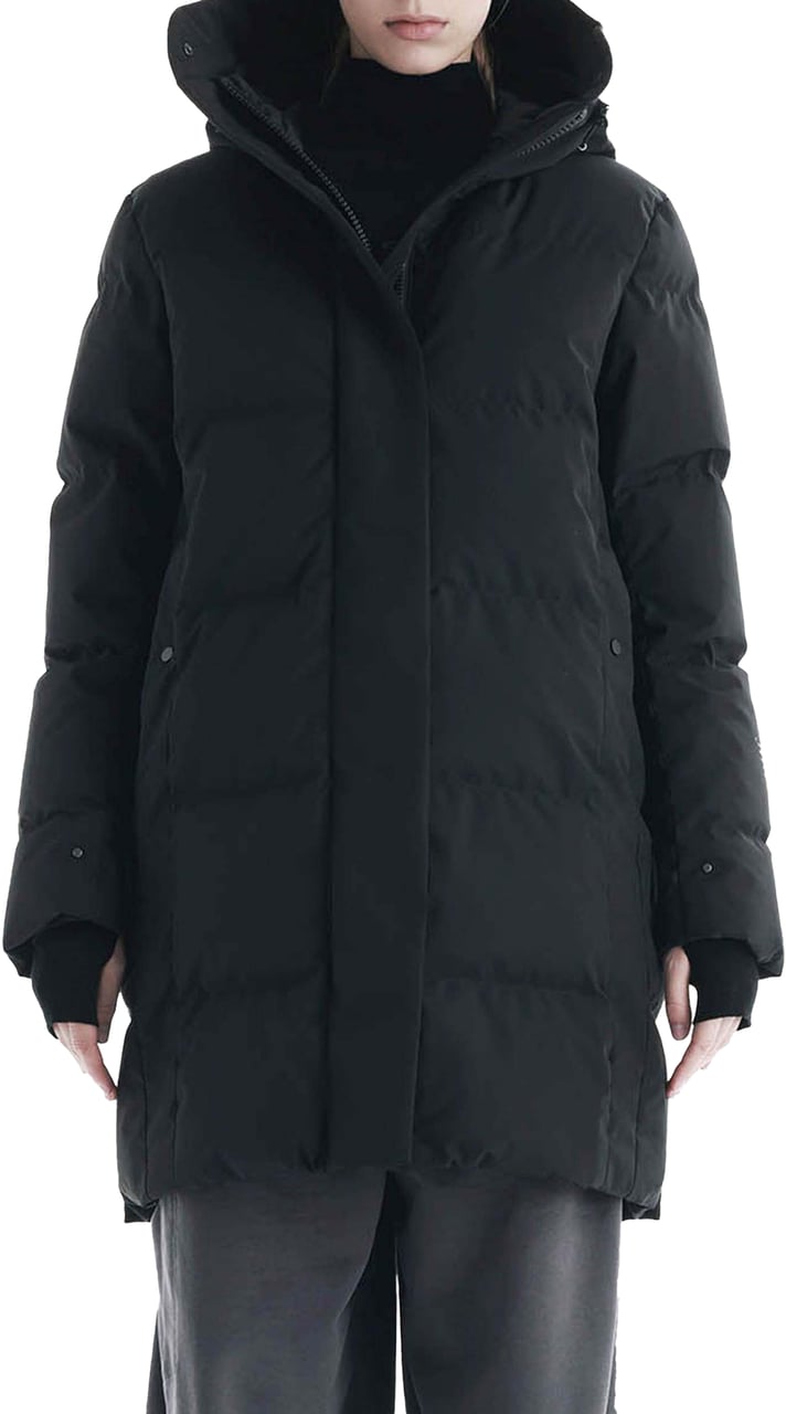 Krakatau Cassini Quilted Parka Qw539 Zwart