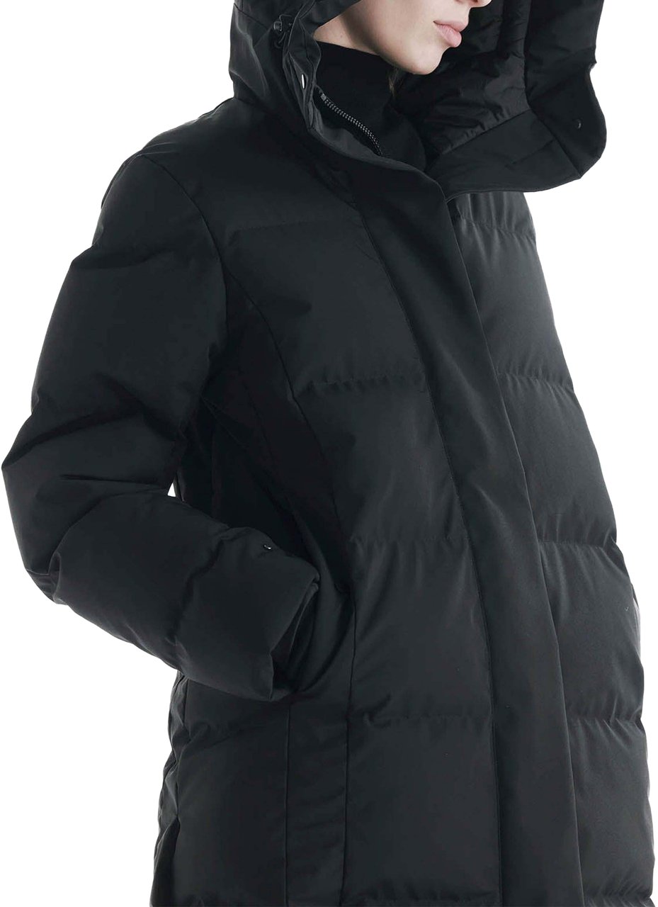 Krakatau Cassini Quilted Parka Qw539 Zwart
