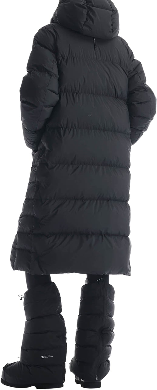 Krakatau Aitken Qw540 Lange Puffer Jas Zwart