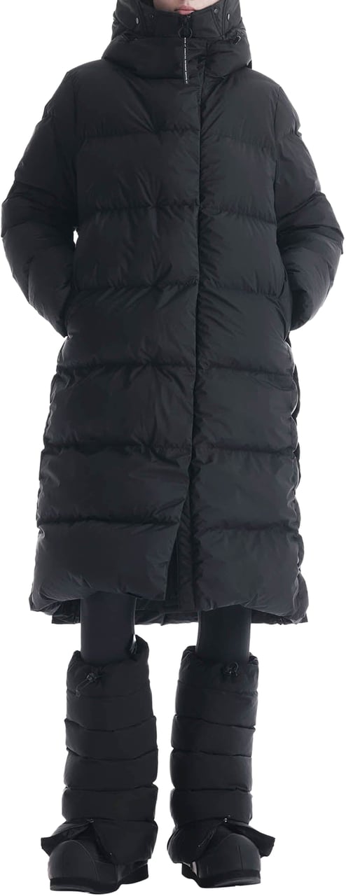 Krakatau Aitken Qw540 Lange Puffer Jas Zwart