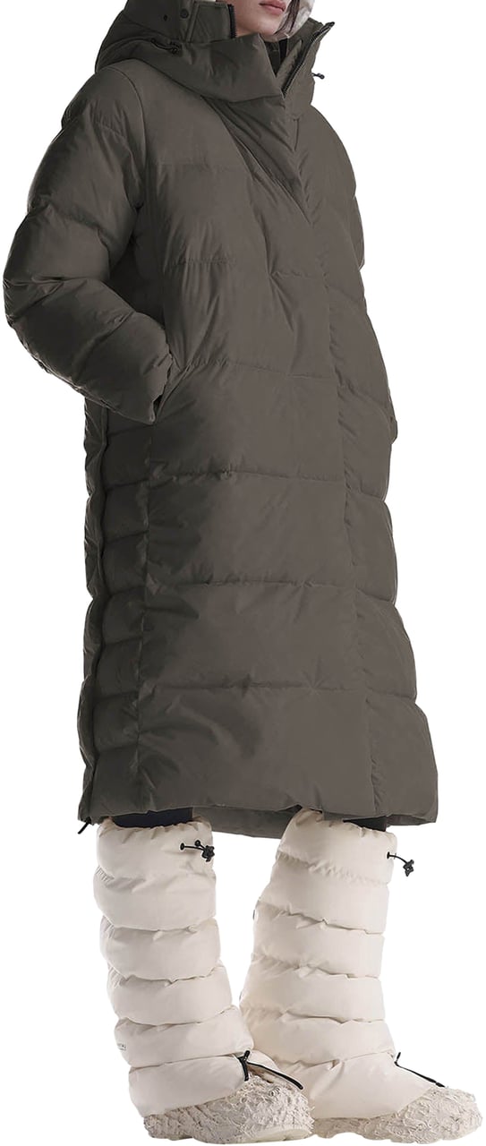 Krakatau Aitken Qw540 Lange Puffer Jas Groen