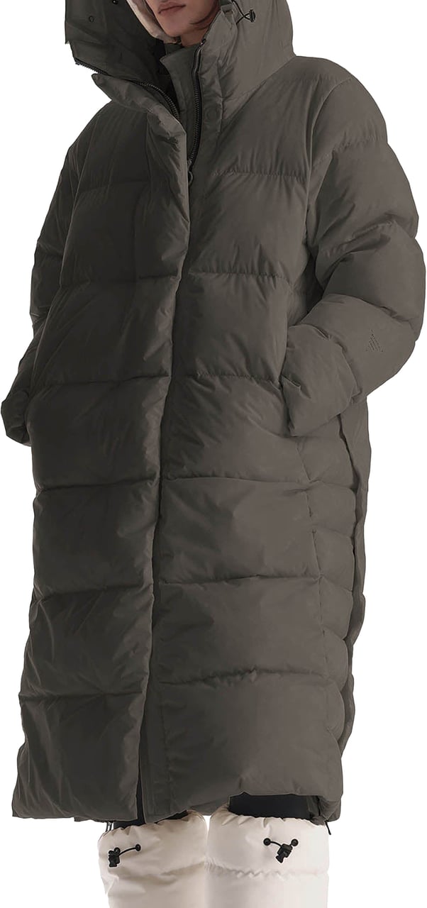 Krakatau Aitken Qw540 Lange Puffer Jas Groen