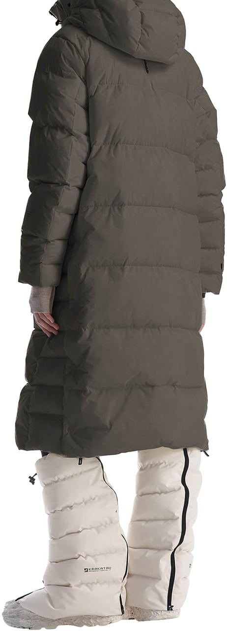 Krakatau Aitken Qw540 Lange Puffer Jas Groen
