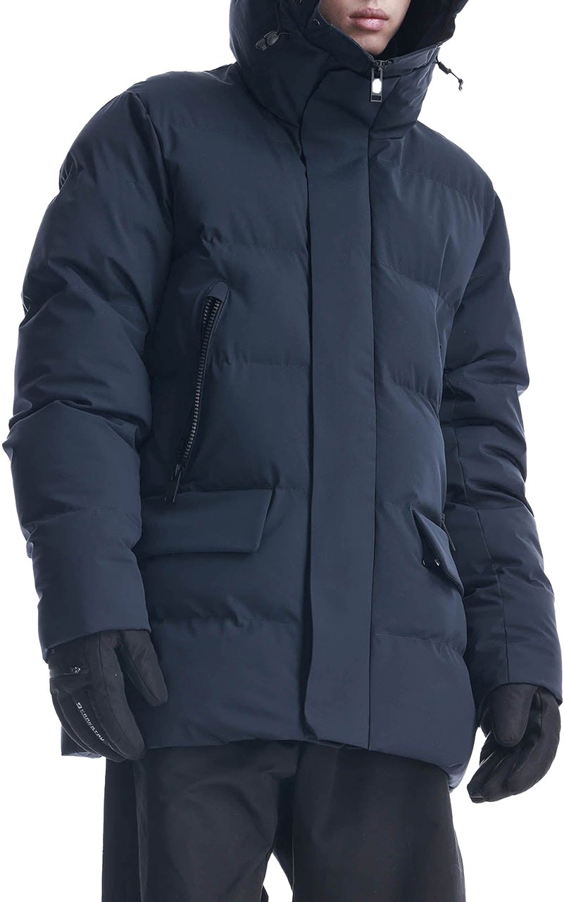 Krakatau Cassini Qm571 Quilted Pufferjas Blauw