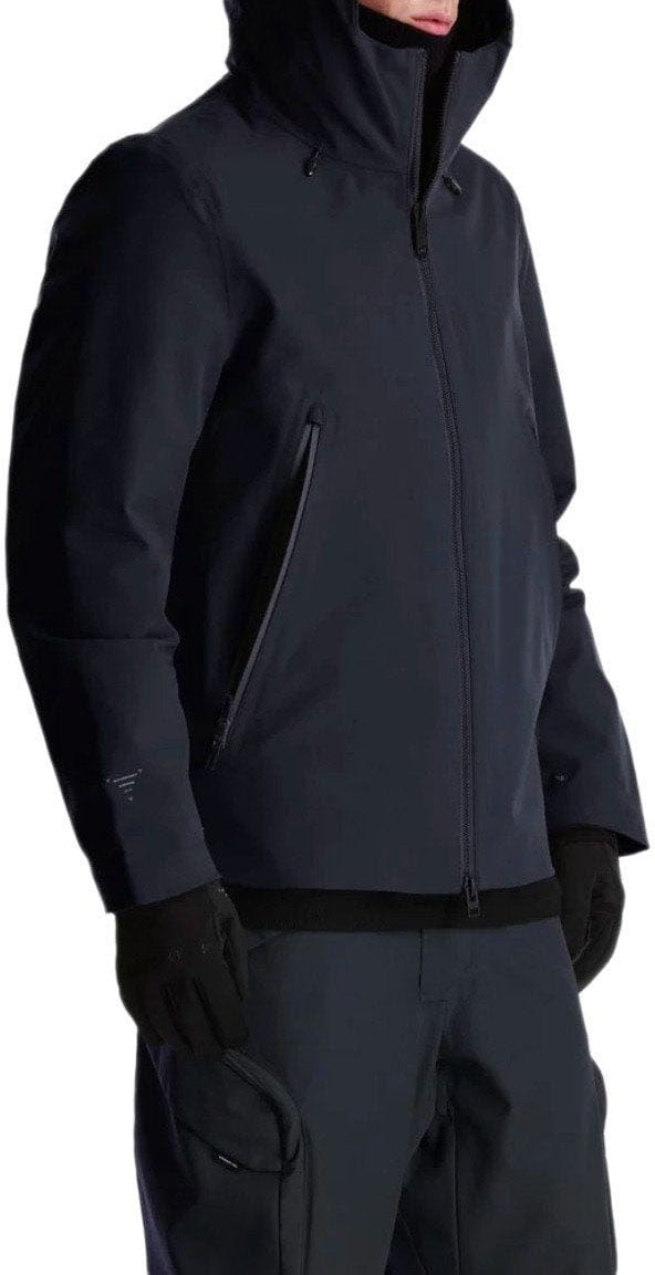 Krakatau KRAKATAU LINER BICEP NAVY HOODED JACKET Blauw