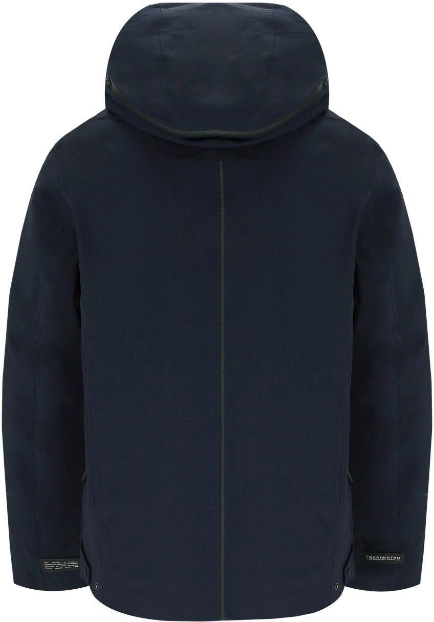 Krakatau KRAKATAU LINER BICEP NAVY HOODED JACKET Blauw