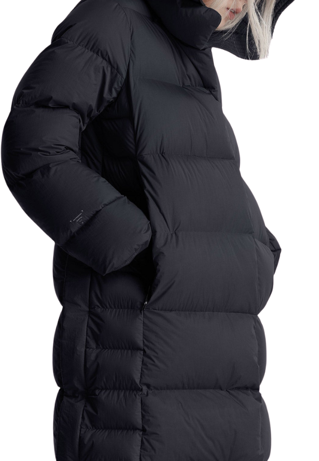 Krakatau Qw503 Aitken Long Puffer Zwart