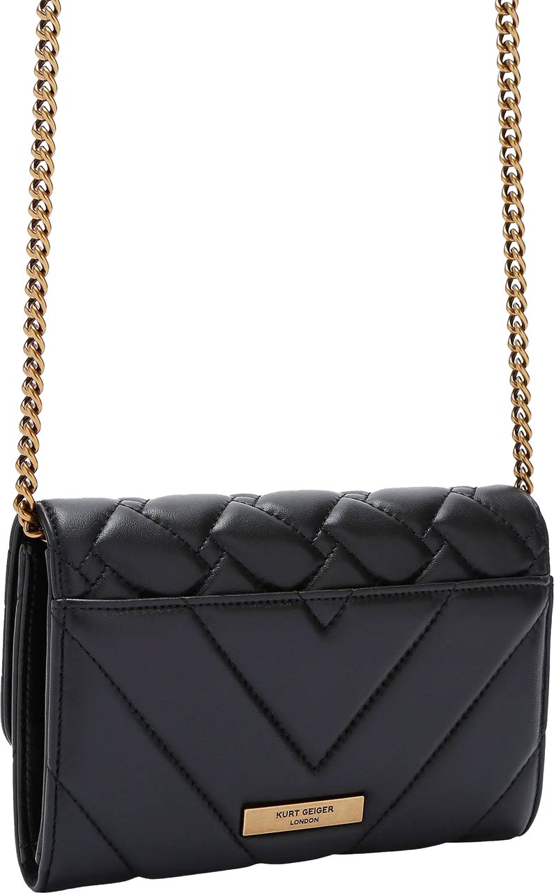 Kurt Geiger London Kensington Chain Wallet Zwart