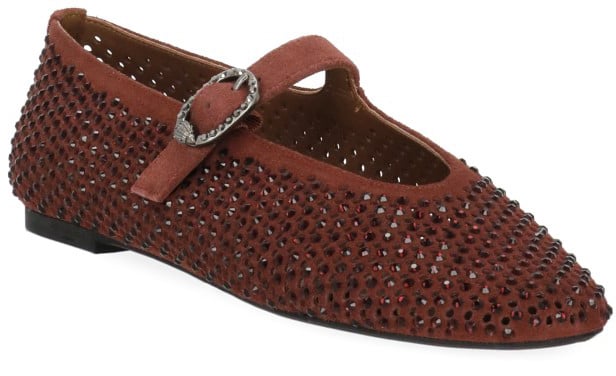 Kurt Geiger London Flat Shoes Burgundy Maroon