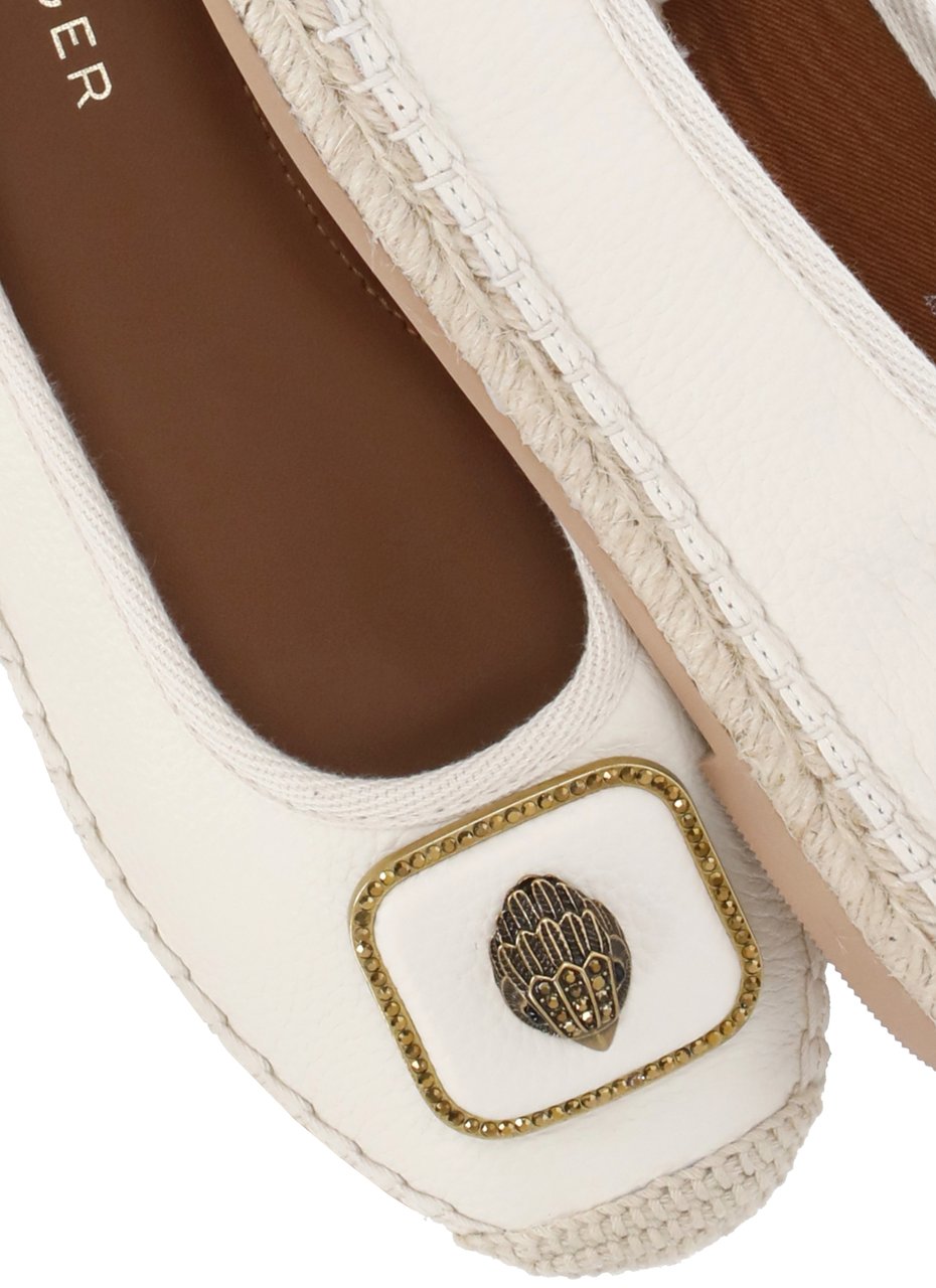 Kurt Geiger London Flat Shoes Ivory Wit