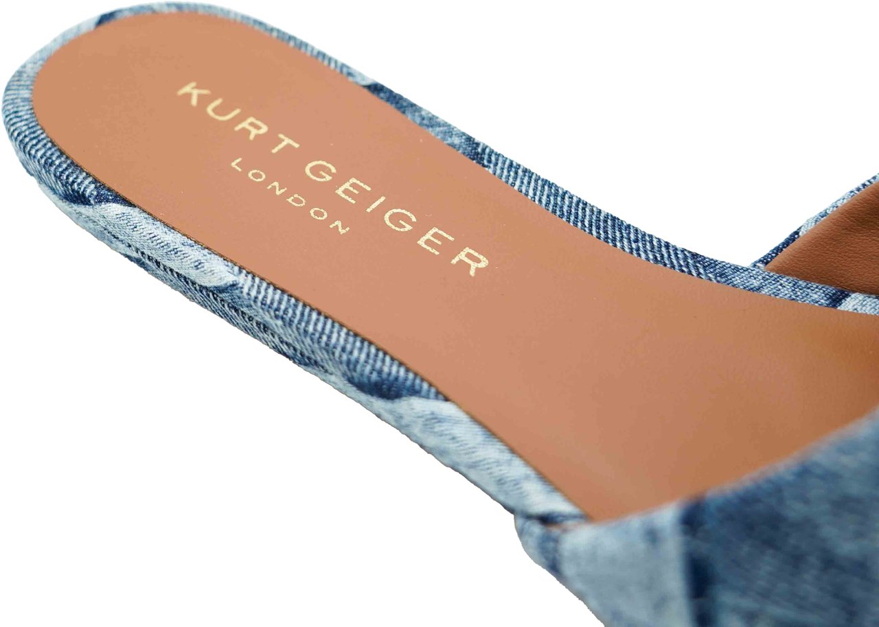 Kurt Geiger London Kensington Slipper Denim Blauw
