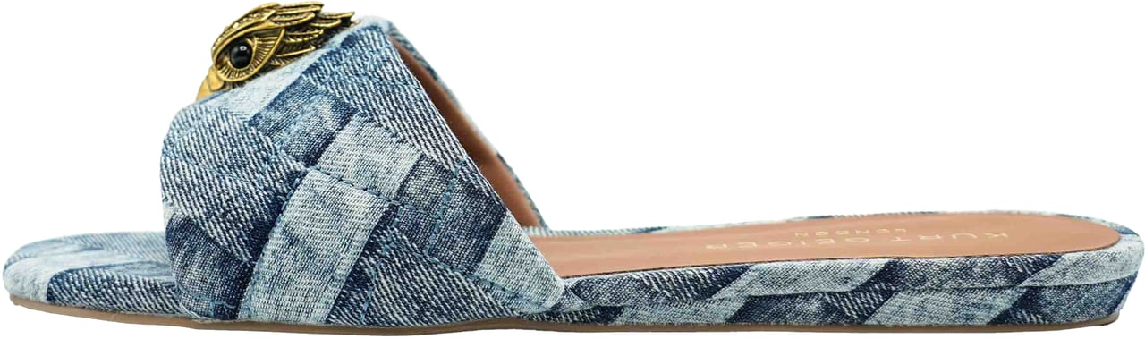 Kurt Geiger London Kensington Slipper Denim Blauw