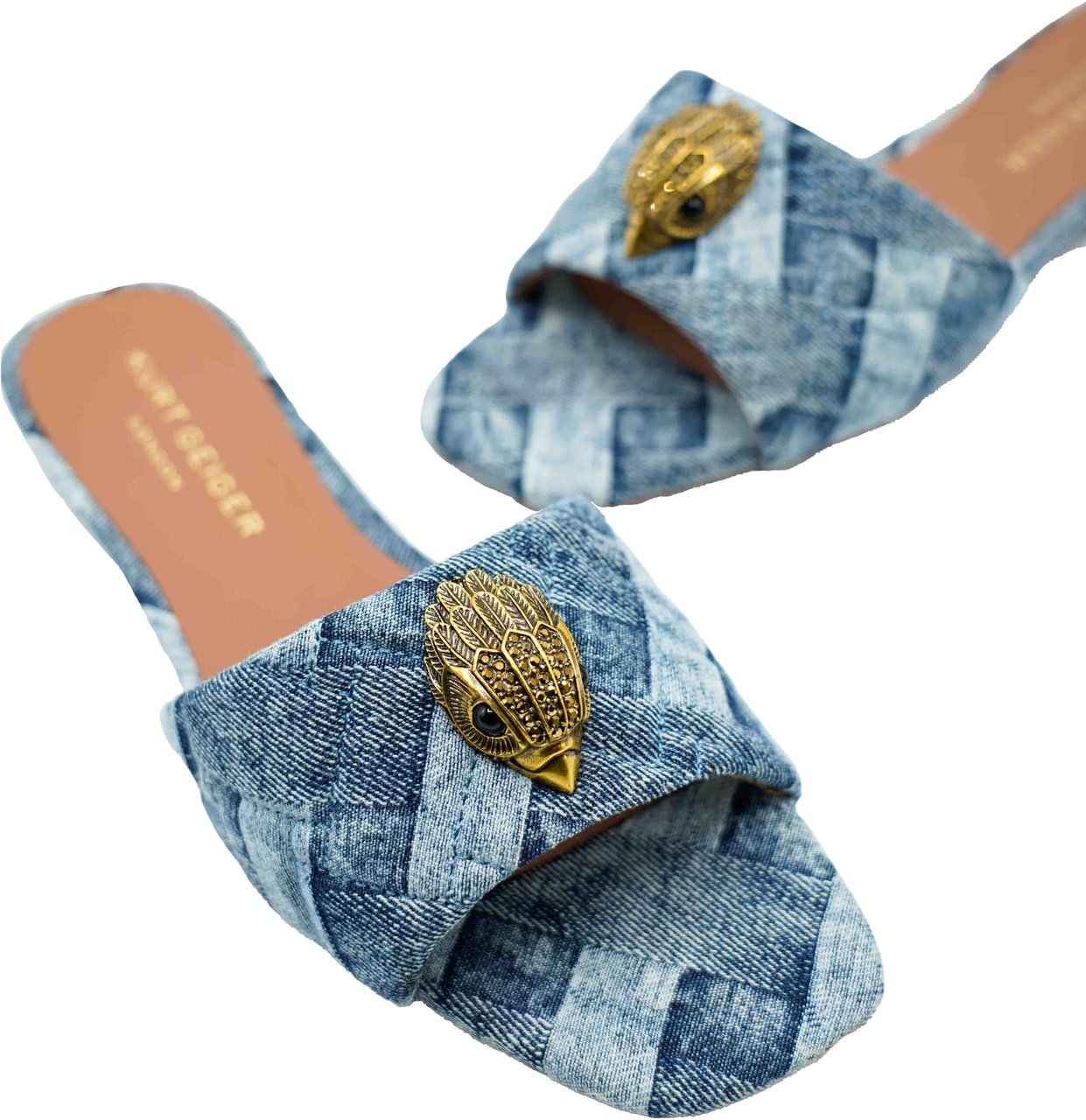 Kurt Geiger London Kensington Slipper Denim Blauw