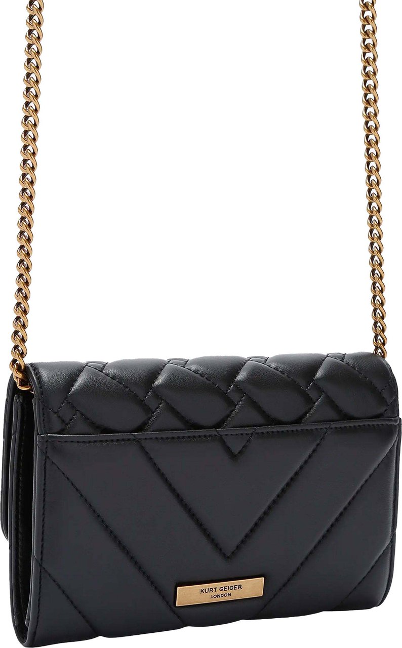 Kurt Geiger London Kensington Chain Wallet Zwart