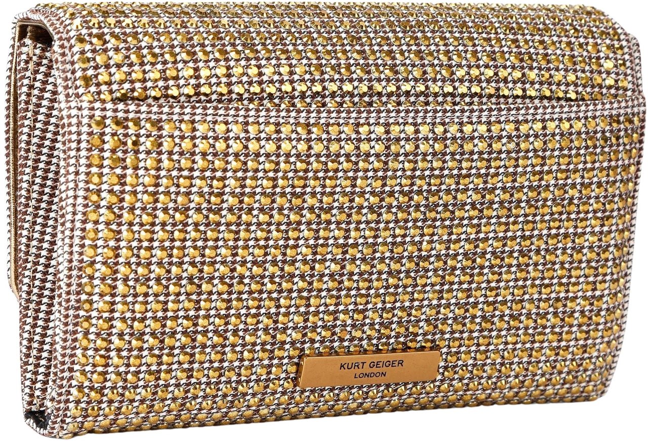 Kurt Geiger London Kensington Chain Wallet Beige