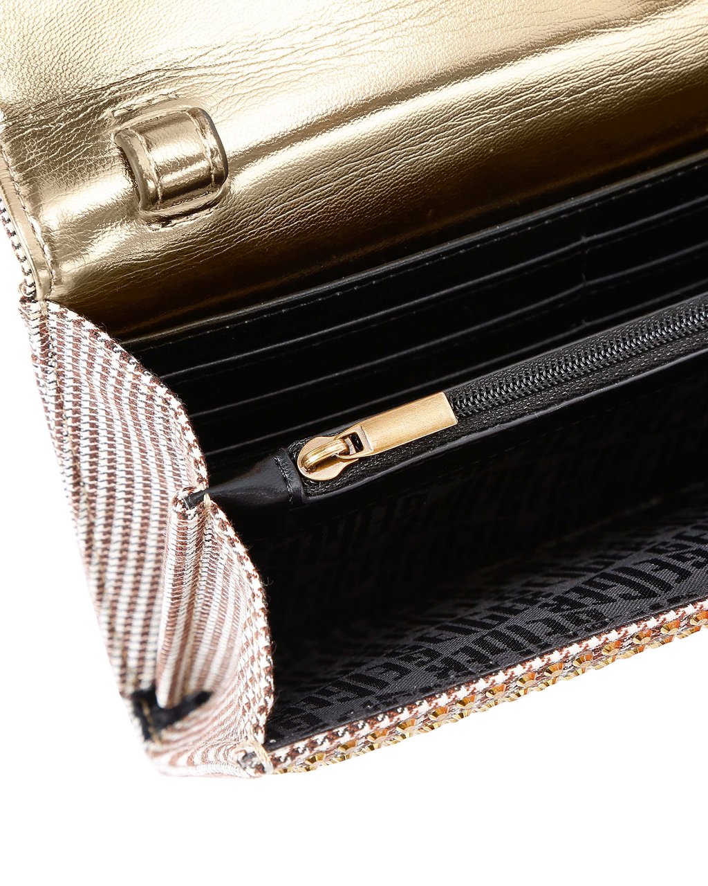 Kurt Geiger London Kensington Chain Wallet Beige