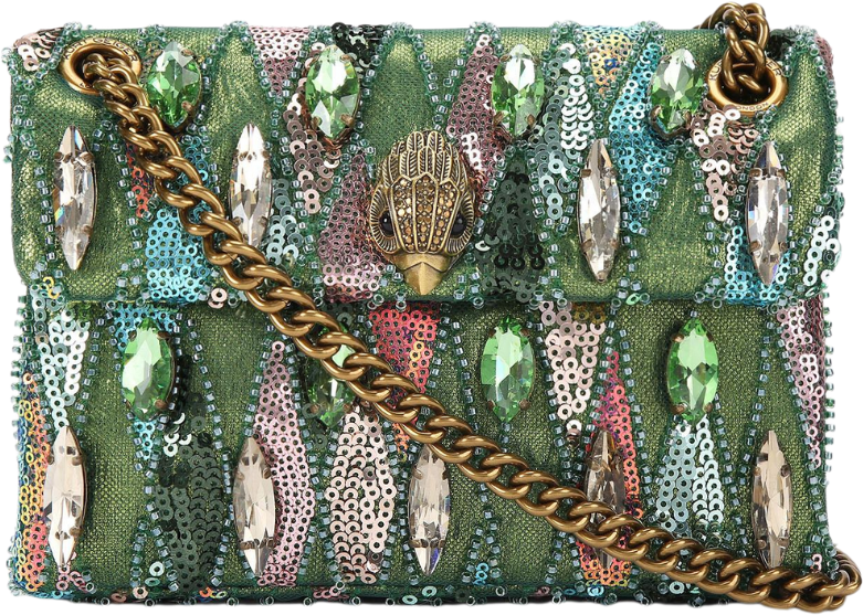 Kurt Geiger London Sequin Mini Kensington Tas Groen
