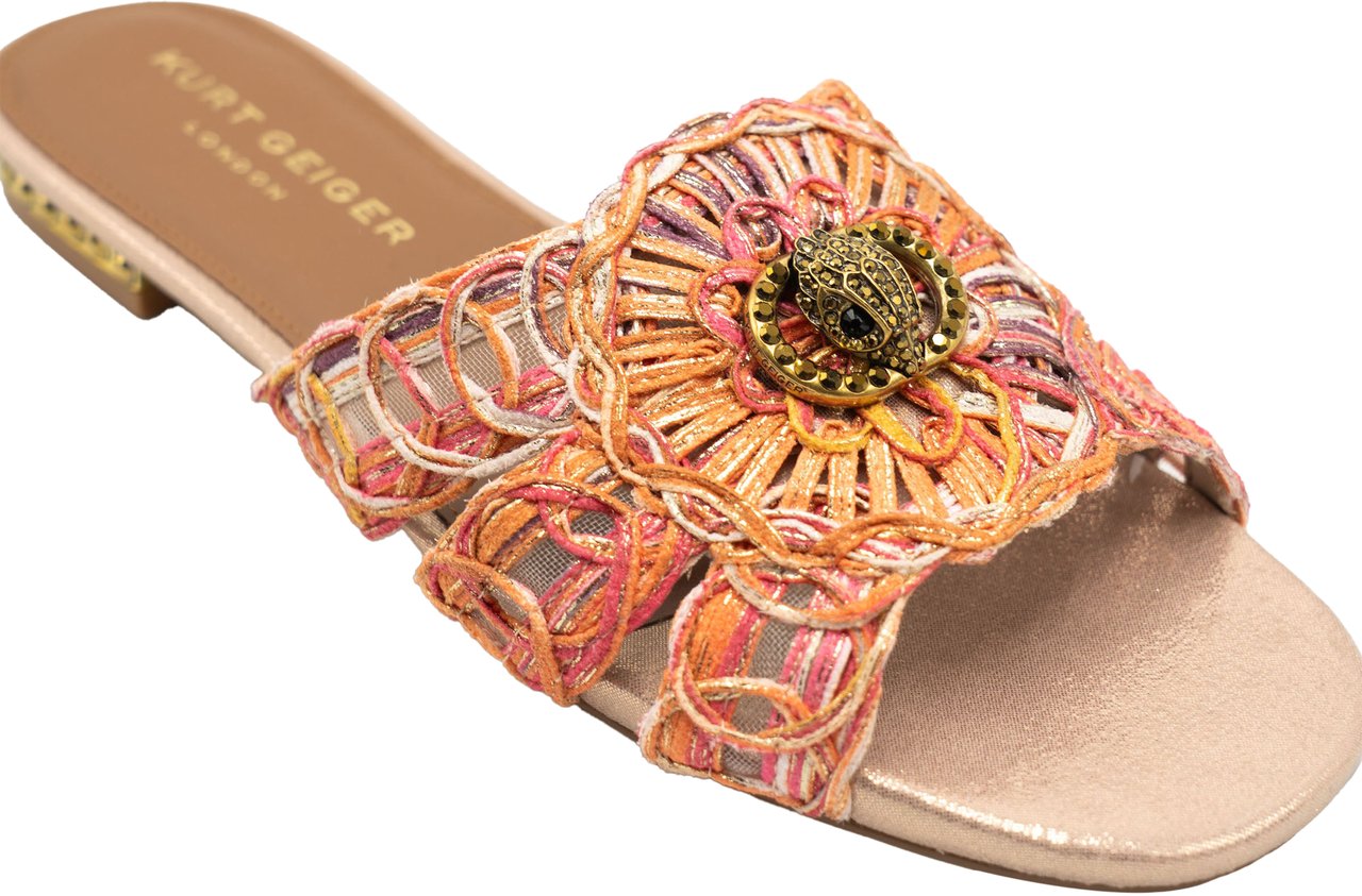 Kurt Geiger London Chelsea Woven Flat Sandaal Roze