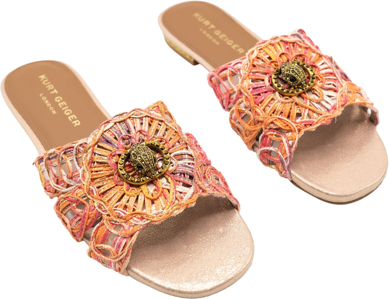 Kurt Geiger London Chelsea Woven Flat Sandaal Roze