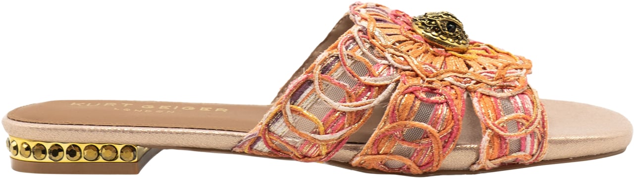 Kurt Geiger London Chelsea Woven Flat Sandaal Roze